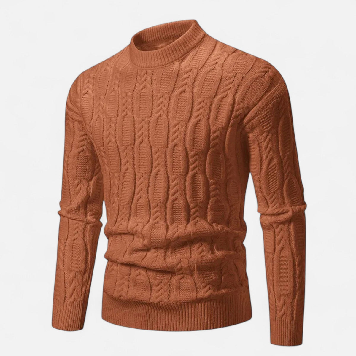 Men’s Soft Knit Relaxed Crew Neck Pullover