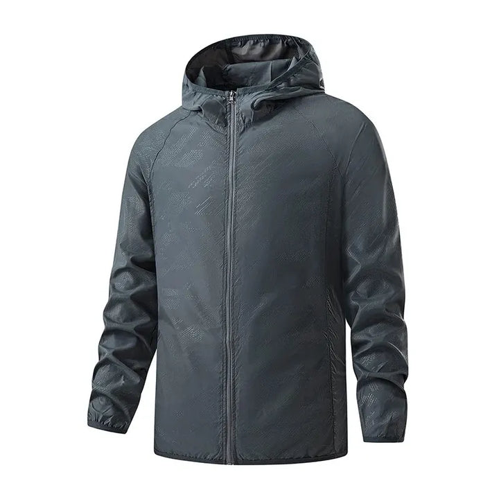 Unisex Lightweight Packable Water-Repellent Rain Jacket