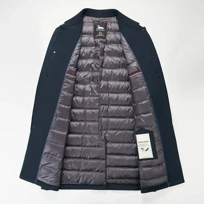 Men’s Tailored Double-Breasted Trench Coat