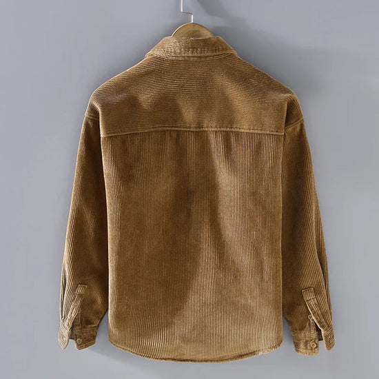 Men’s Corduroy Button-Front Utility Overshirt
