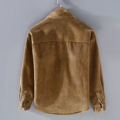 Men’s Corduroy Button-Front Utility Overshirt