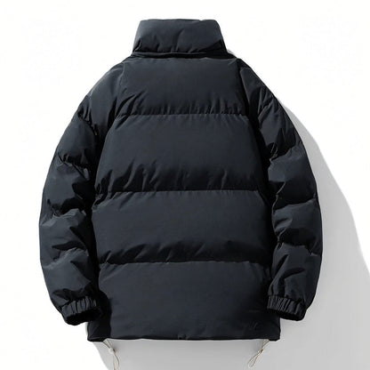 Men’s Windproof High-Collar Insulated Puffer Jacket