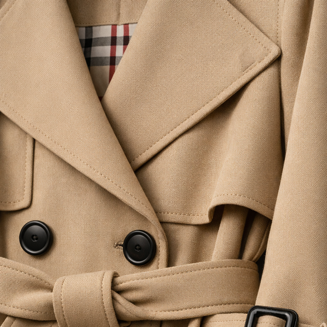 Women’s Tailored Long Belted Trench Coat