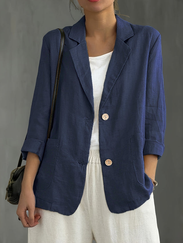 Women’s Lightweight Linen Tailored Blazer