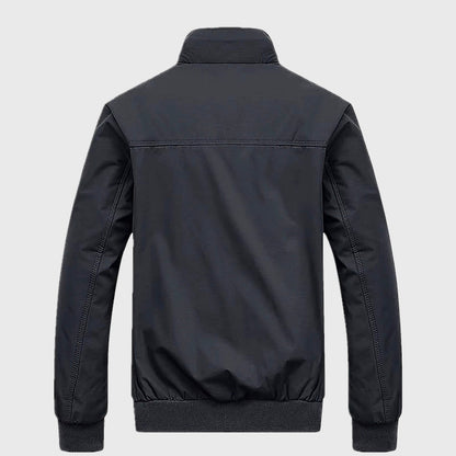 Men’s Streamlined Slim-Fit Stand Collar Bomber Jacket