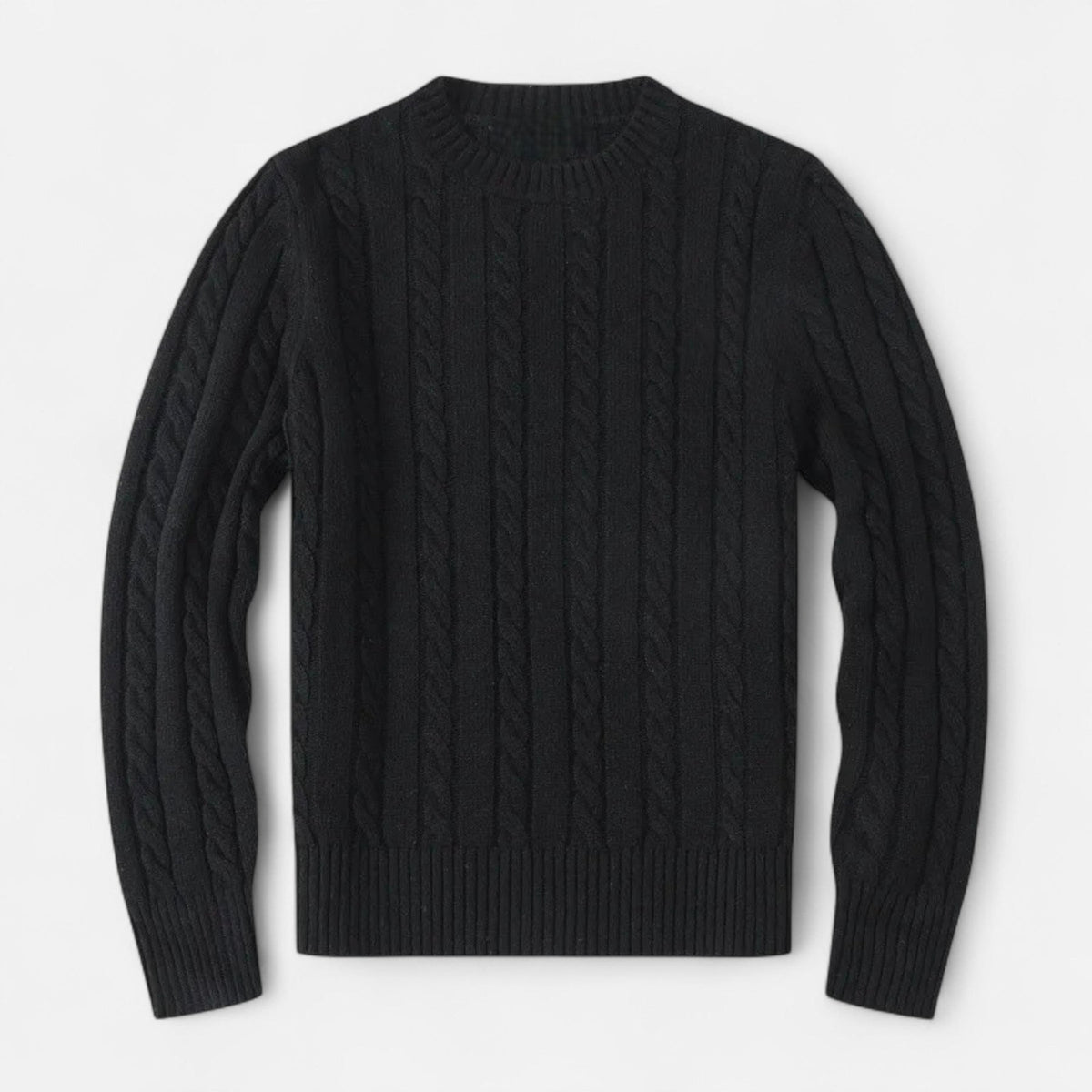 Men’s Soft Cotton-Blend Classic Crew Neck Sweater