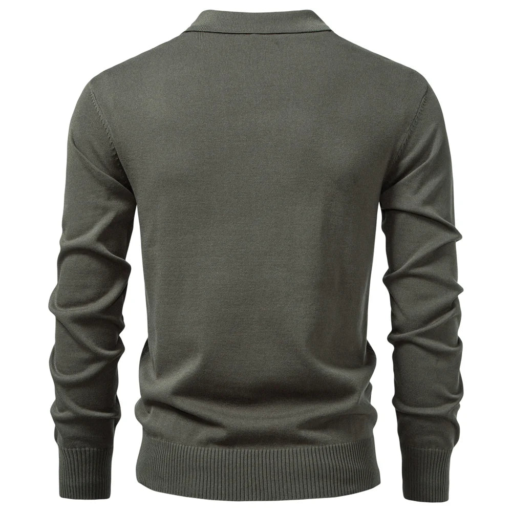 Men’s Vertical Cable Texture Knit Pullover