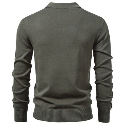 Men’s Vertical Cable Texture Knit Pullover