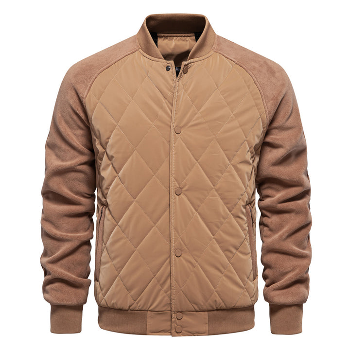 Men's Raglan Sleeve Snap-Button Bomber Coat