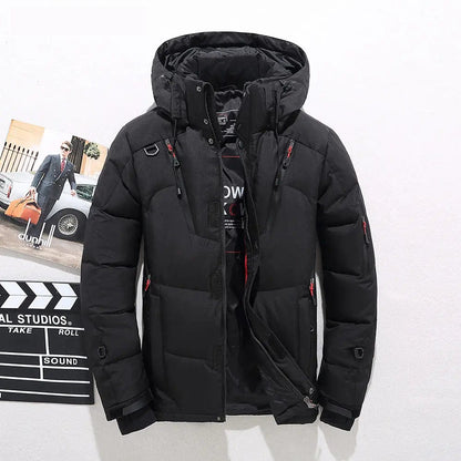 Men's Premium Down-Filled Hooded Winter Jacket