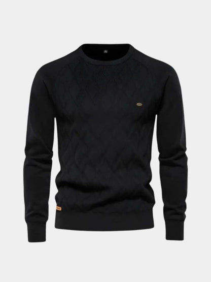 Men’s Minimalist Breathable Knit Crew Neck Pullover