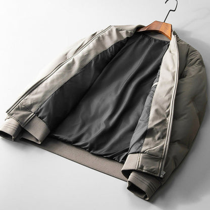 Men’s Lightweight Quilted Down-Filled Bomber Jacket