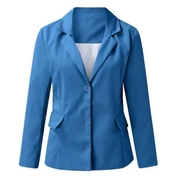 Women’s Lightweight Open-Front Blazer with Tailored Lapels