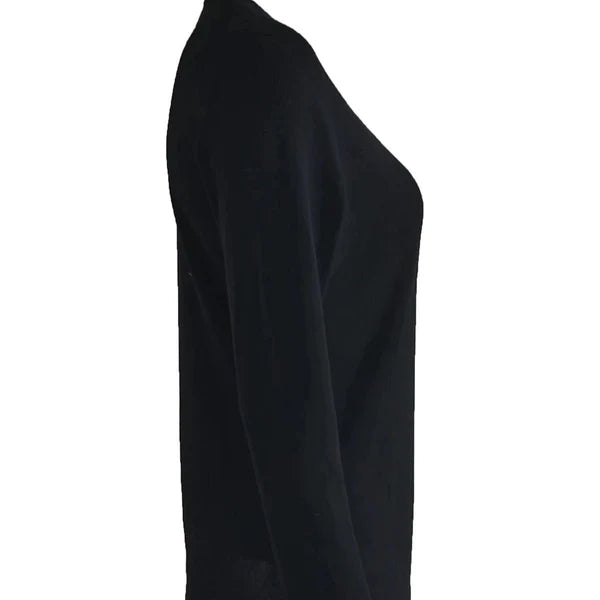 Women’s Slim-Fit Deep V-Neck Cotton Blend Top with Sleeve Buttons