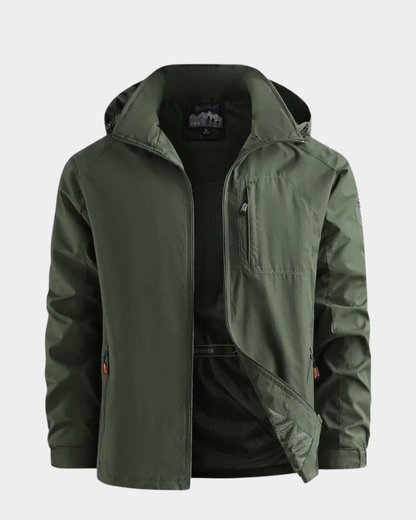 Men’s Hooded Field Jacket with Utility Pockets
