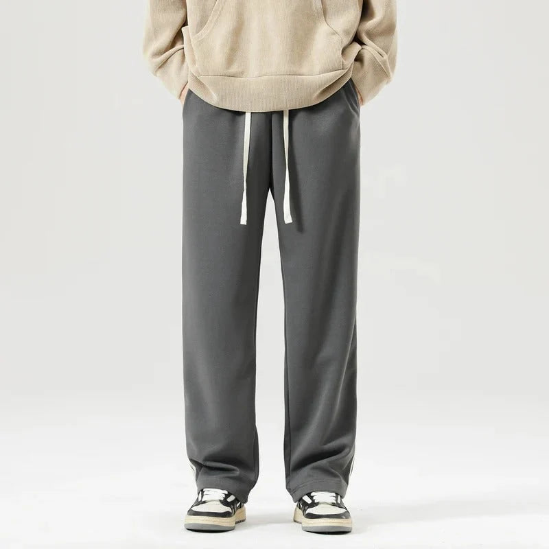 Men’s Relaxed Sweatpants with Triple-Stripe Side Detail