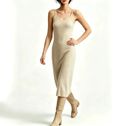 Women's Two-Piece Knit Dress and Longline Cardigan Set