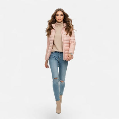 Women’s Lightweight Hooded Down Jacket with Streamlined Fit