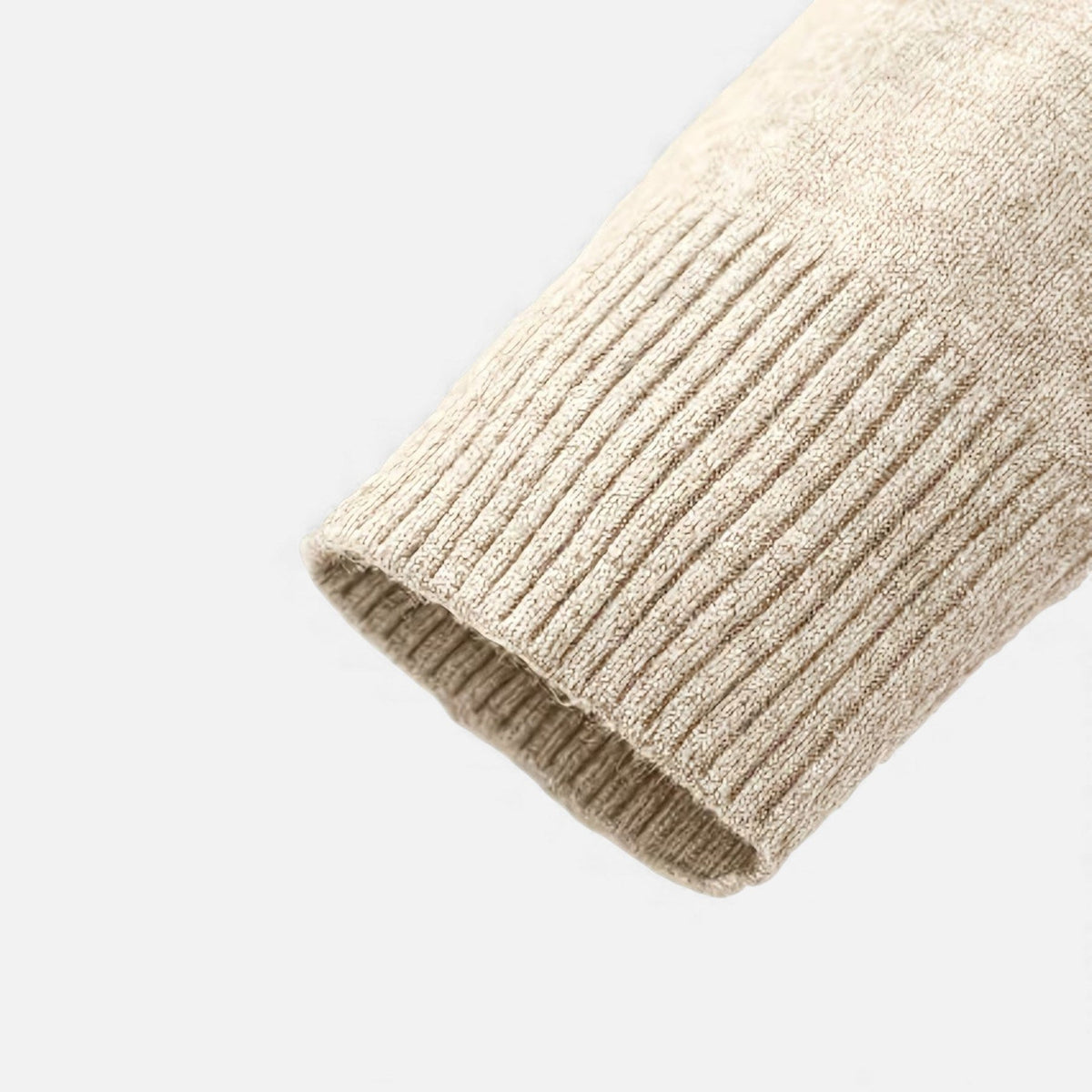 Men’s Medium-Stretch V-Neck Winter Knit Pullover