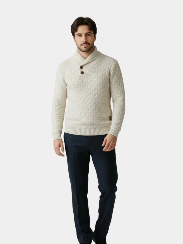 Men’s Refined Slim-Fit Soft Knit Pullover
