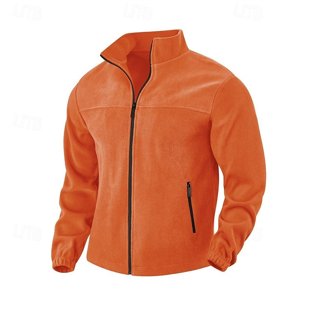 Men’s Essential Stand-Collar Full-Zip Casual Jacket