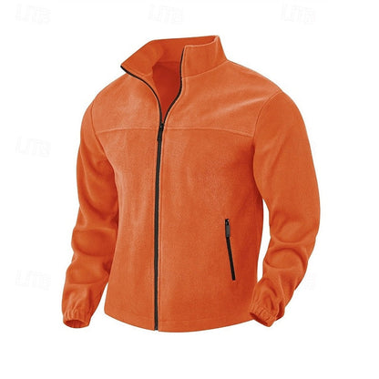 Men’s Essential Stand-Collar Full-Zip Casual Jacket