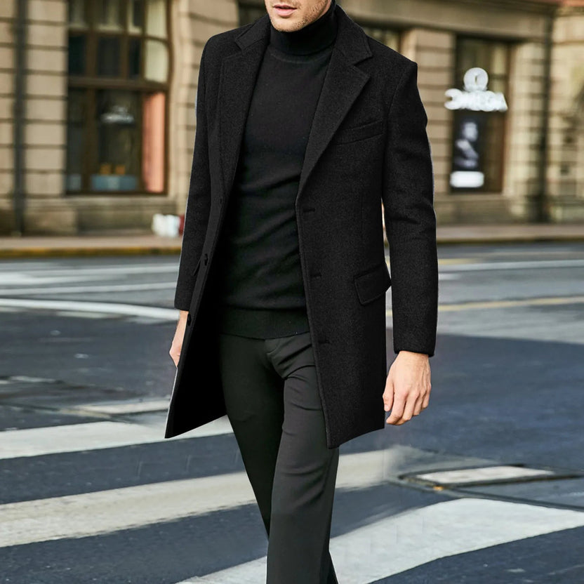Men’s Smooth Mid-Length Tailored Jacket