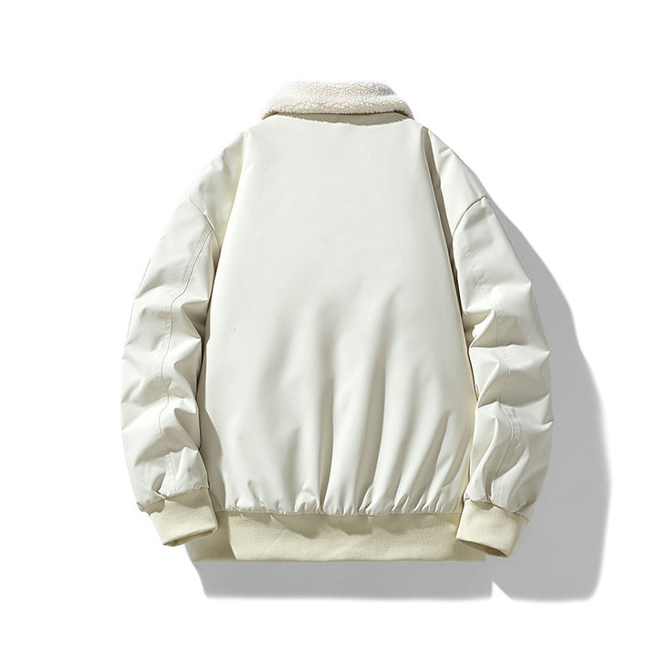 Men's Sherpa-Collar Padded Bomber Jacket