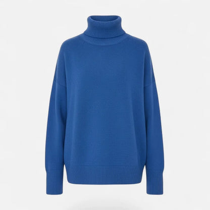 Women’s Oversized Thick Knit Turtleneck Sweater for Winter