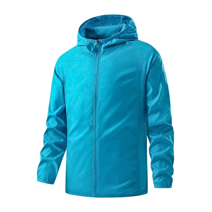 Unisex Lightweight Packable Water-Repellent Rain Jacket