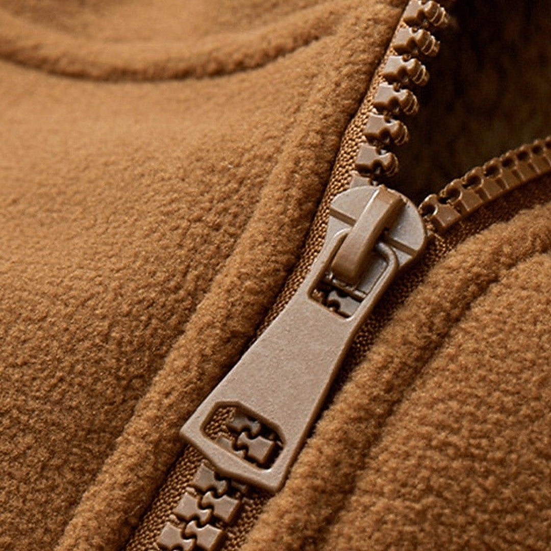Men’s Plush-Lined Hooded Utility Zip Jacket