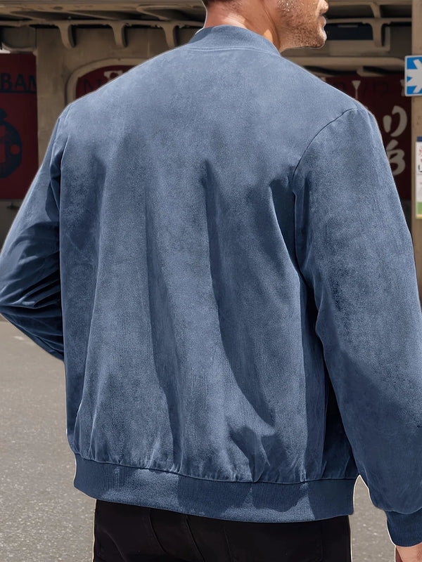 Men’s Tailored Zip-Front Utility Jacket