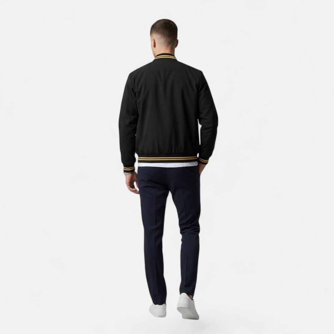 Men’s Lightweight Stand-Collar Full-Zip Casual Jacket