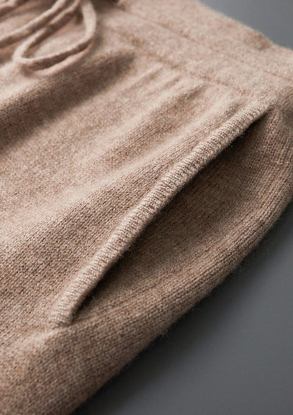 Men’s Merino Wool Tapered Joggers with Drawstring Waist
