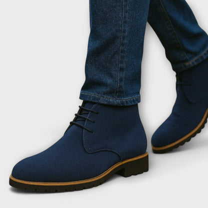 Men’s Classic Ankle-High Chukka Boots with Cushioned Insole