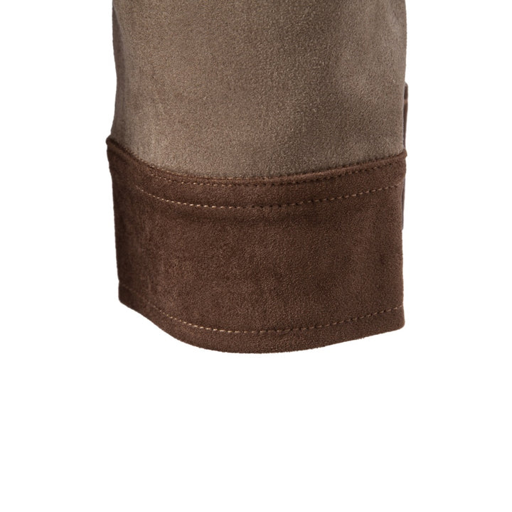 Men's Suede-Style Zip-Up Casual Jacket