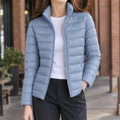 Women’s Lightweight Cashmere-Filled Quilted Puffer Jacket