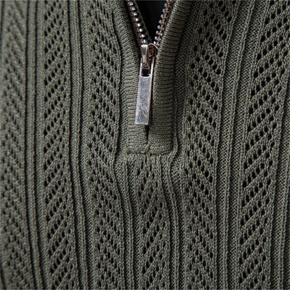 Men’s Vertical Cable Texture Knit Pullover
