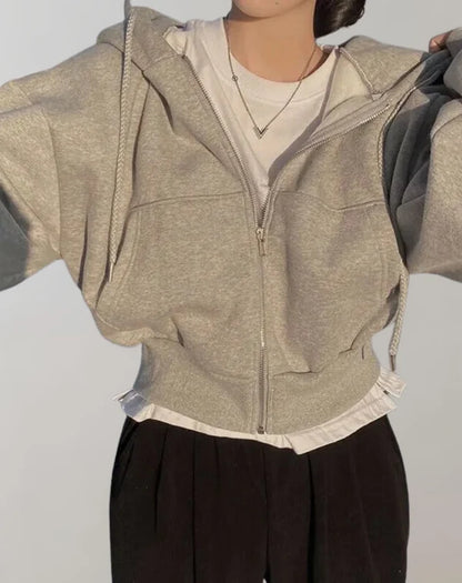 Women’s Soft Hooded Full-Zip Sweatshirt for Casual Everyday Wear