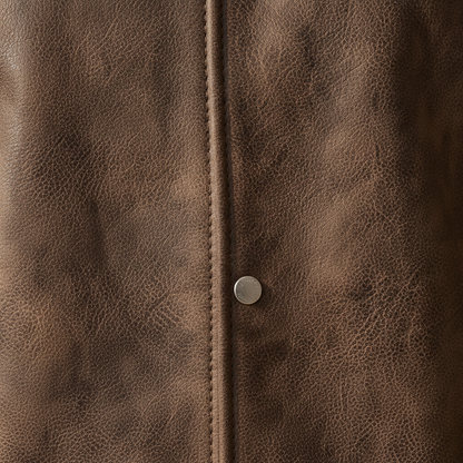 Men’s Smooth Leather Classic Zip Jacket