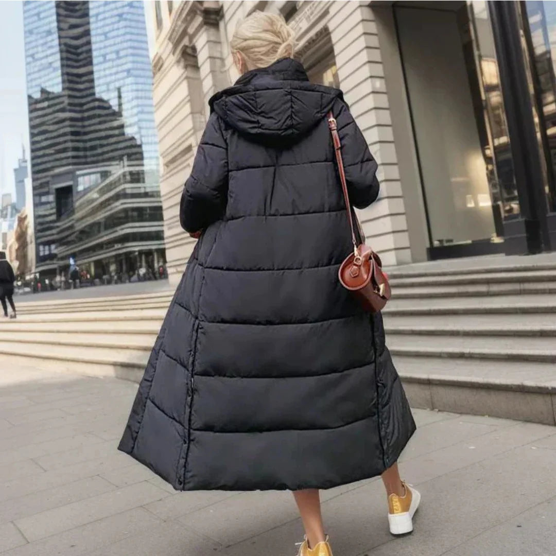 Women's Tailored Wool-Blend Winter Coat with Refined Silhouette