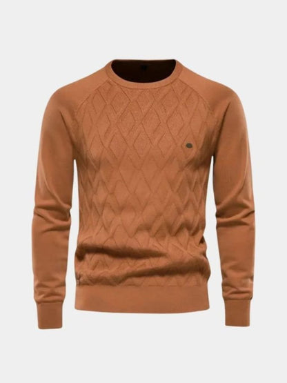 Men’s Minimalist Breathable Knit Crew Neck Pullover