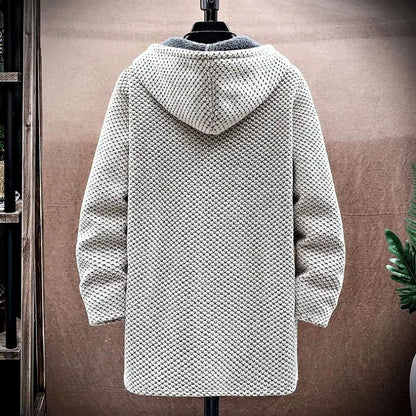 Men’s Relaxed Hooded Knit Zip Jacket
