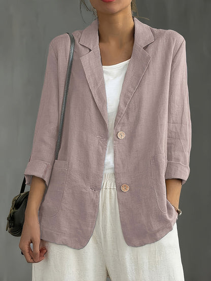 Women’s Lightweight Linen Tailored Blazer