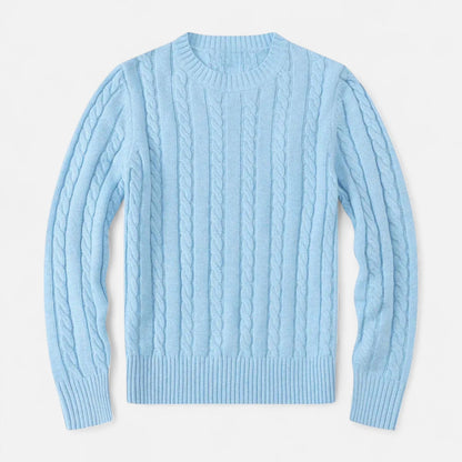Men’s Soft Cotton-Blend Classic Crew Neck Sweater