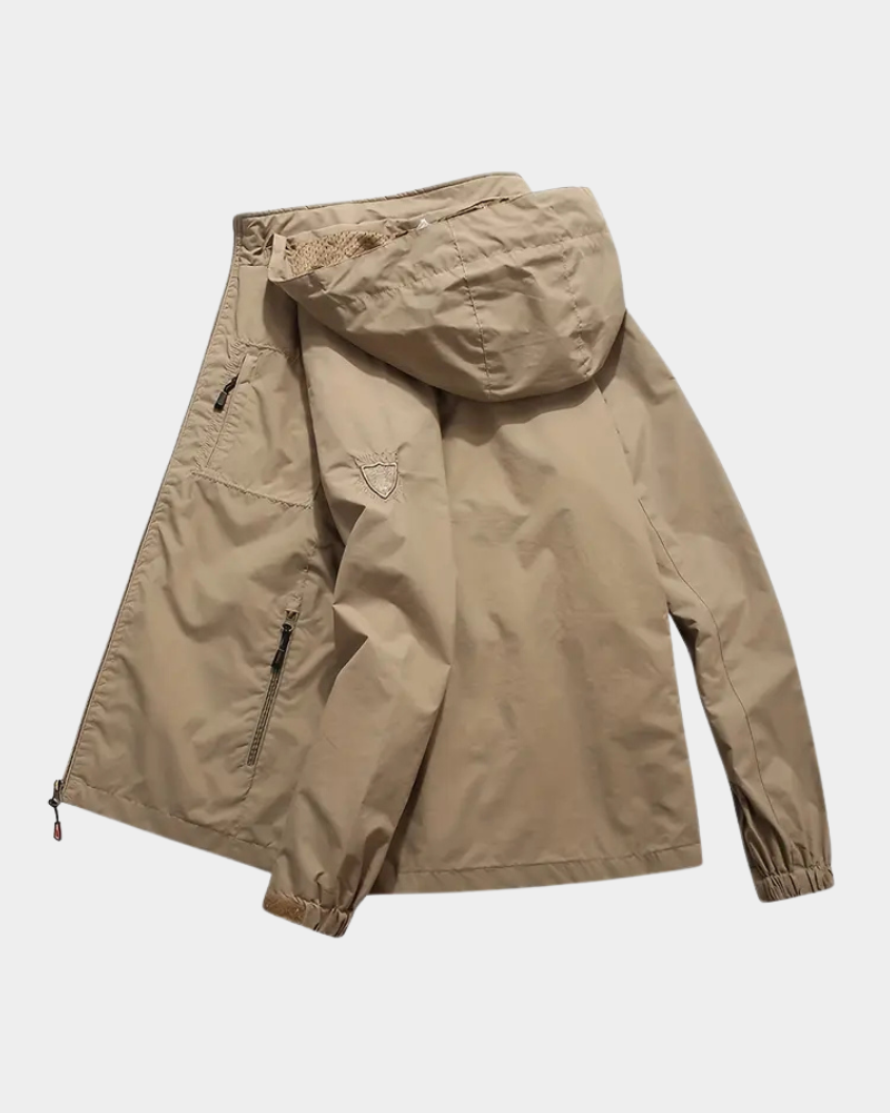 Men’s Hooded Field Jacket with Utility Pockets