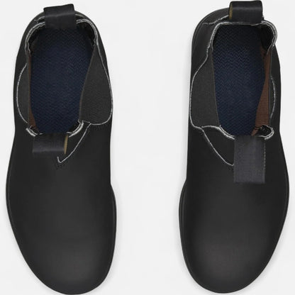 Men’s Classic Leather Chelsea Boots with Elastic Side Panels