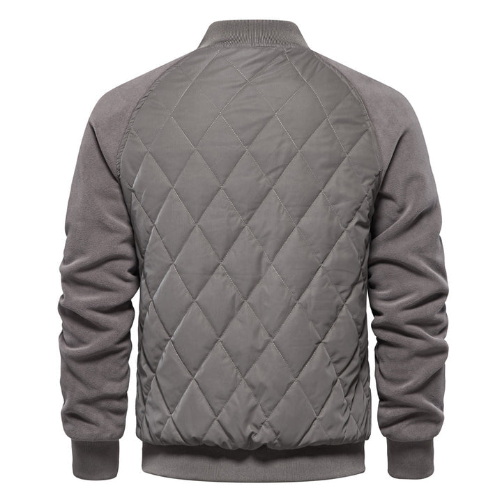 Men's Raglan Sleeve Snap-Button Bomber Coat