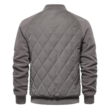 Men's Raglan Sleeve Snap-Button Bomber Coat