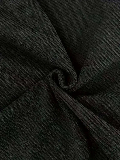 Men’s Relaxed Corduroy Pants with Elastic Waistband and Cuffs
